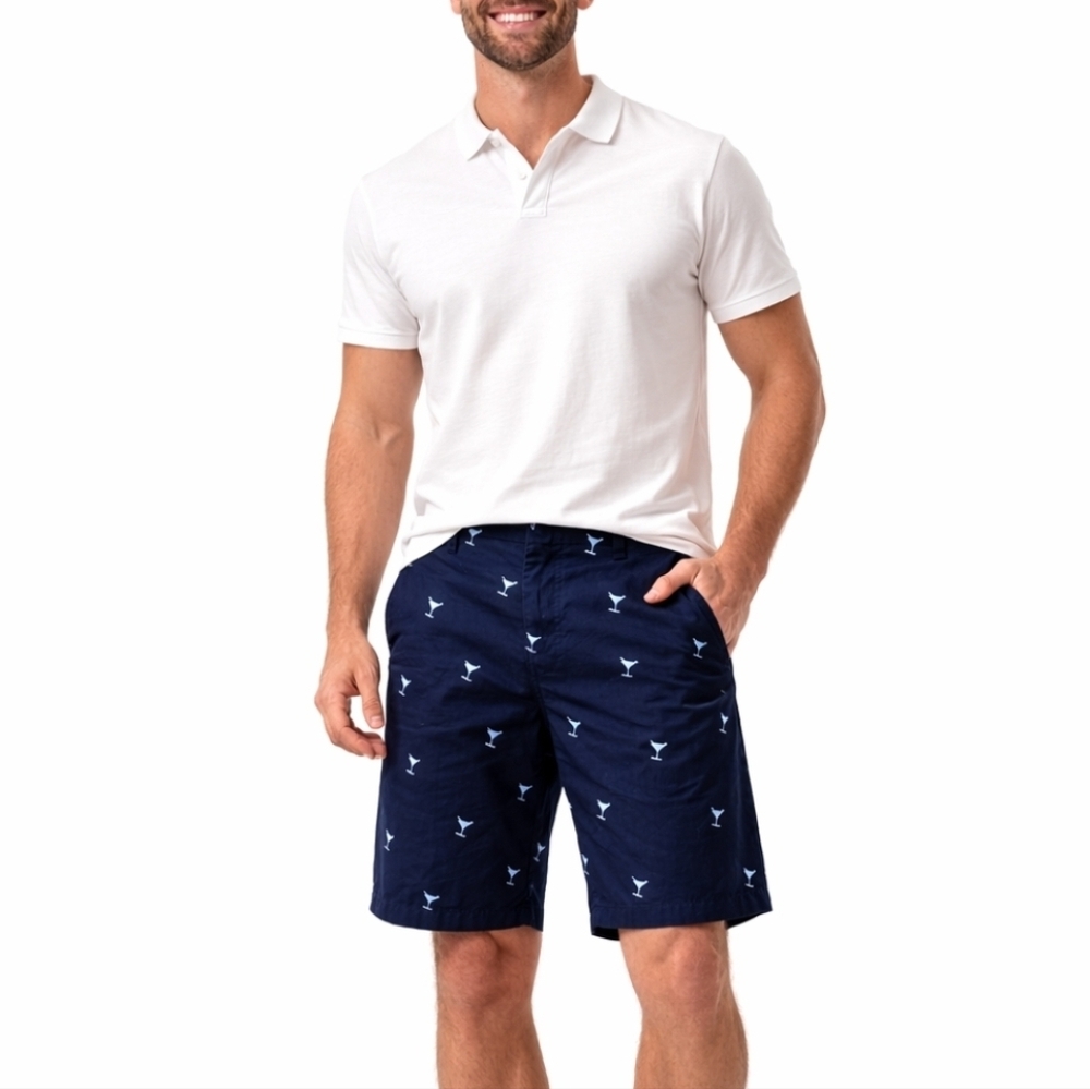 Navy Men's Martini Shorts, Size 34, American Heritage Dawson and Brooks